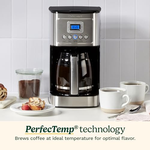 Cuisinart DCC-3200P1 Absolutely Computerized Espresso Maker with 14-Cup Glass Carafe, Brew Energy Management, and 1-4 Cup Setting in Stainless Metal