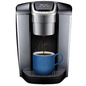 Keurig Okay-Elite Single Serve Espresso Maker with Okay-Cup Pod, Options Power and Temperature Management, Iced Espresso Choice, 8 to 12oz Brew Measurement, Programmable Settings, in Brushed…