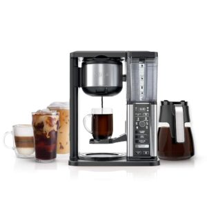 Ninja Specialty Espresso Maker: Brew Scorching & Iced Espresso with 6 Kinds and eight Sizes, from Small Cup to Journey Mug, Contains 10-Cup Carafe, Foldable Frother, Everlasting Filter, and…